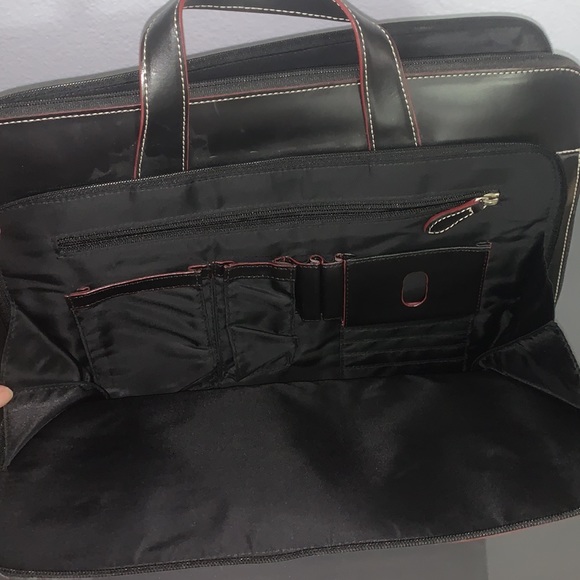Lodis Black Leather Laptop Bag - Picture 5 of 5